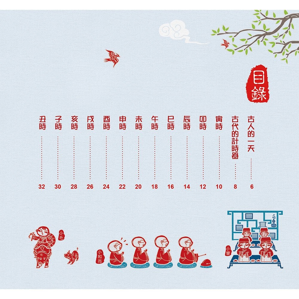 剪紙藝術故事繪本：十二時辰【古人每天忙什麼？十二時辰裡的生活智慧。】