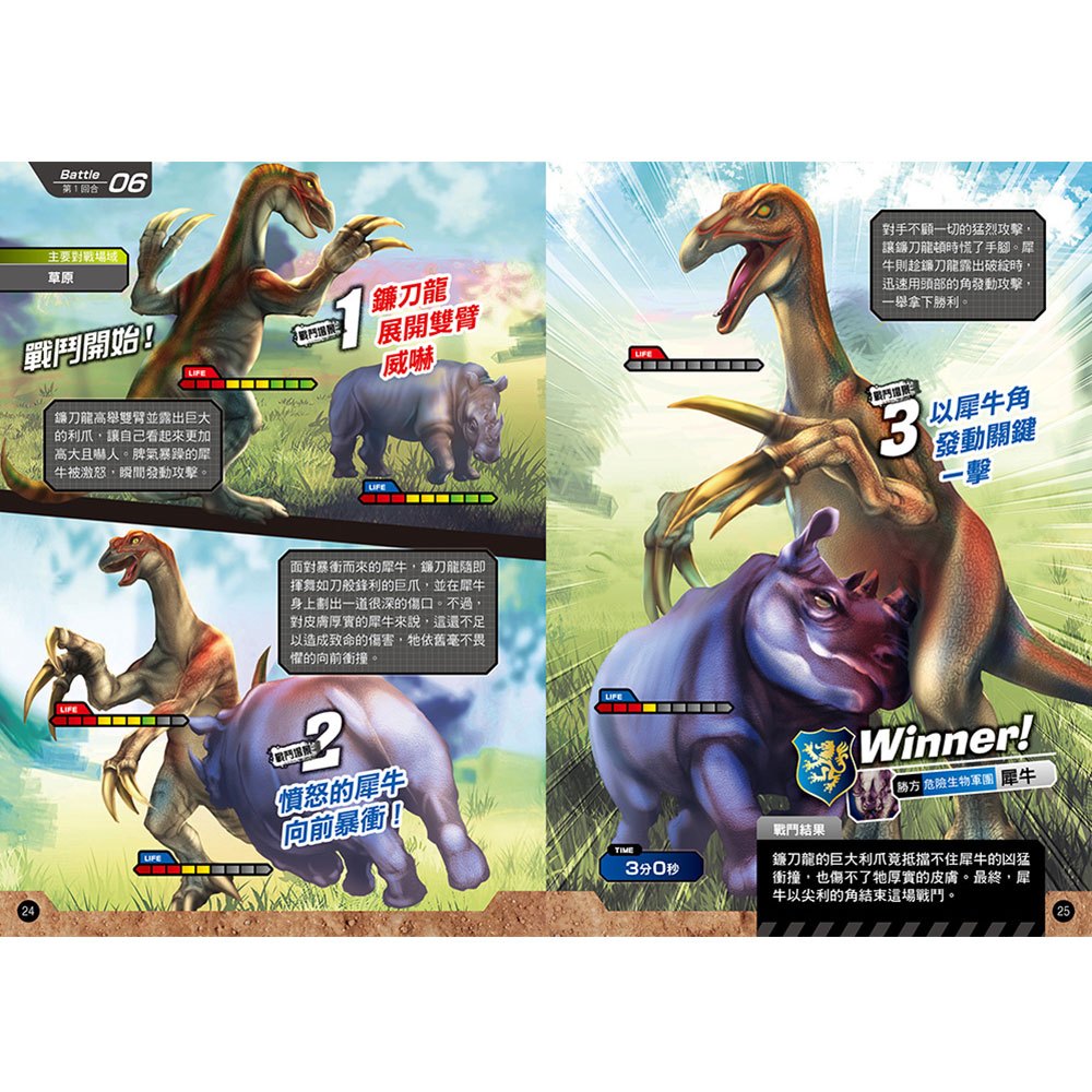【危險生物VS恐龍‧古生物】猛獸超強王圖鑑