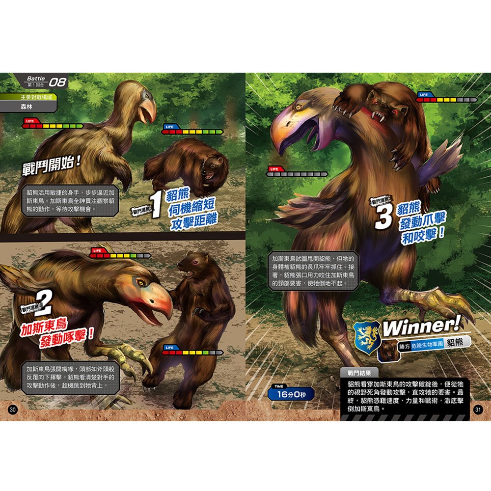【危險生物VS恐龍‧古生物】猛獸超強王圖鑑