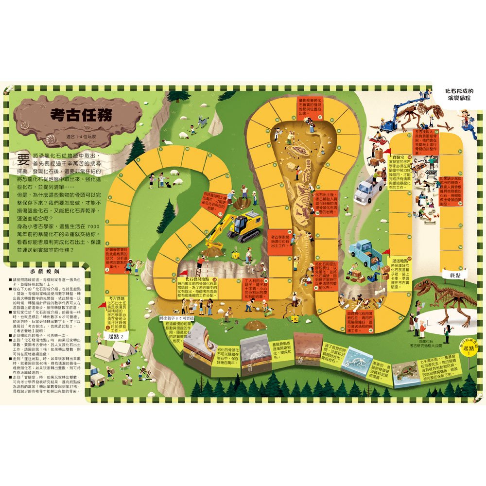 動動腦益智桌遊-恐龍探險隊