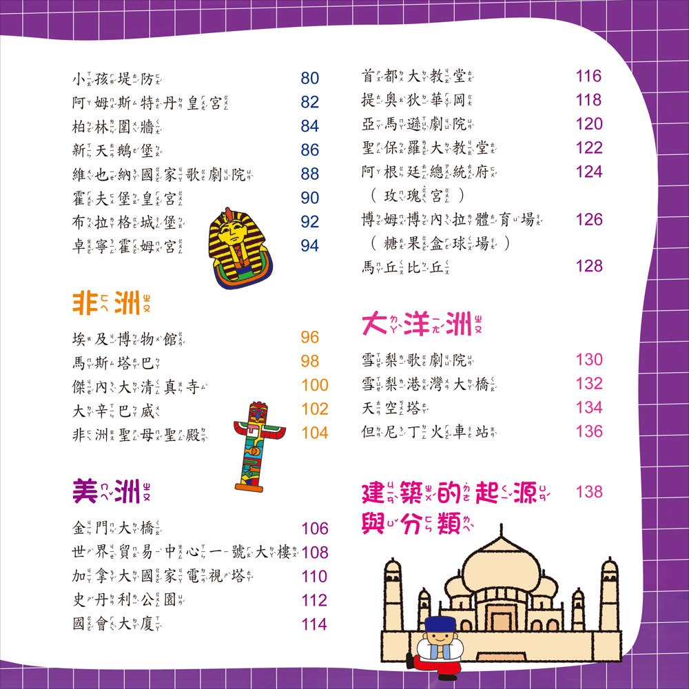 世界建築小百科(正方彩色精裝書144頁)