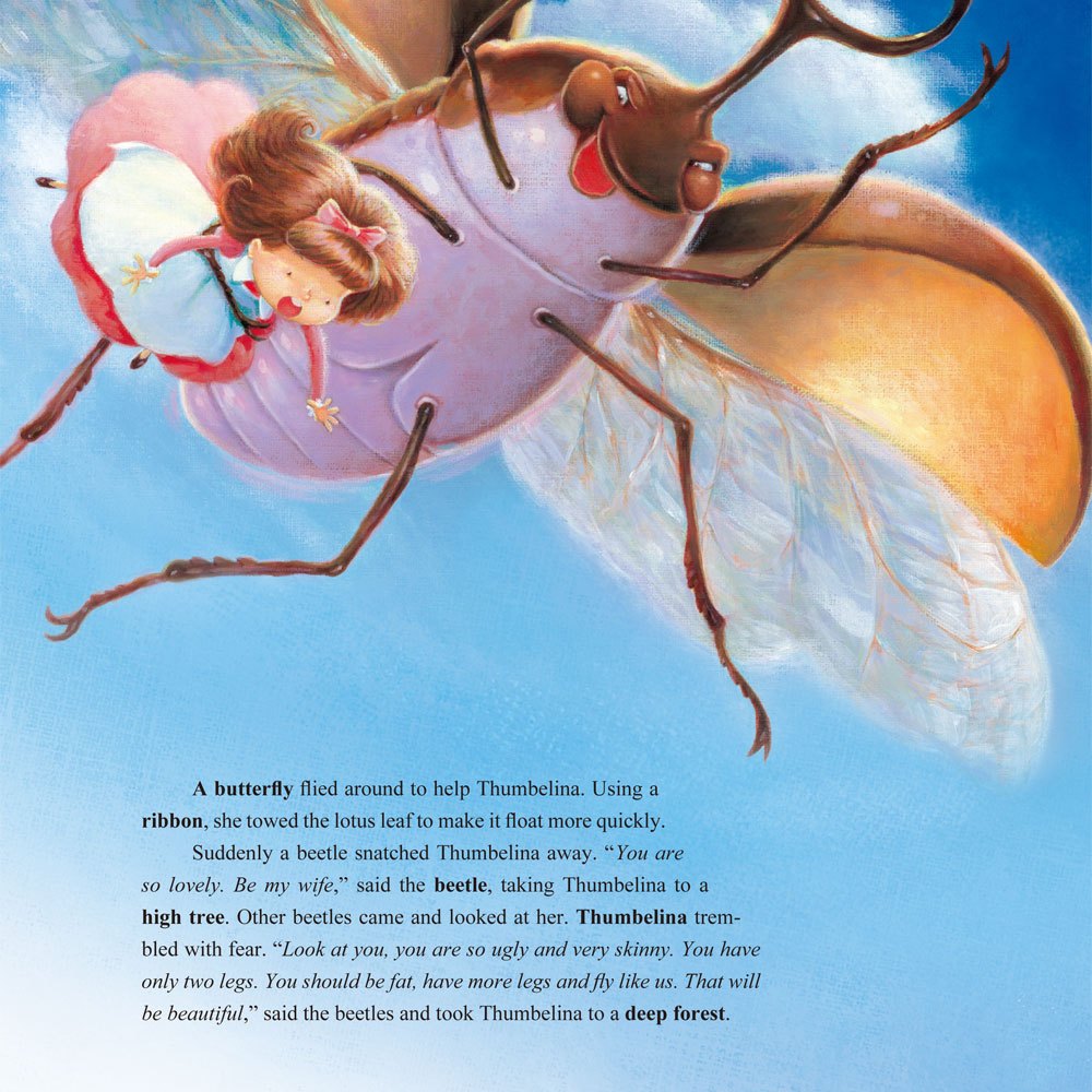 雙語貼紙遊戲繪本：拇指姑娘