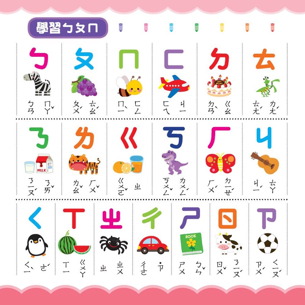 忍者兔手指按按語言平板學習機：ㄅㄆㄇ