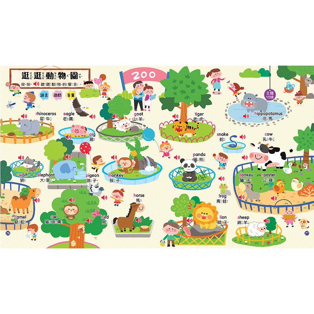 手指按按ABC單字拼音點讀書