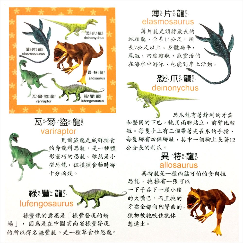 幼福拼圖書系列-恐龍世界