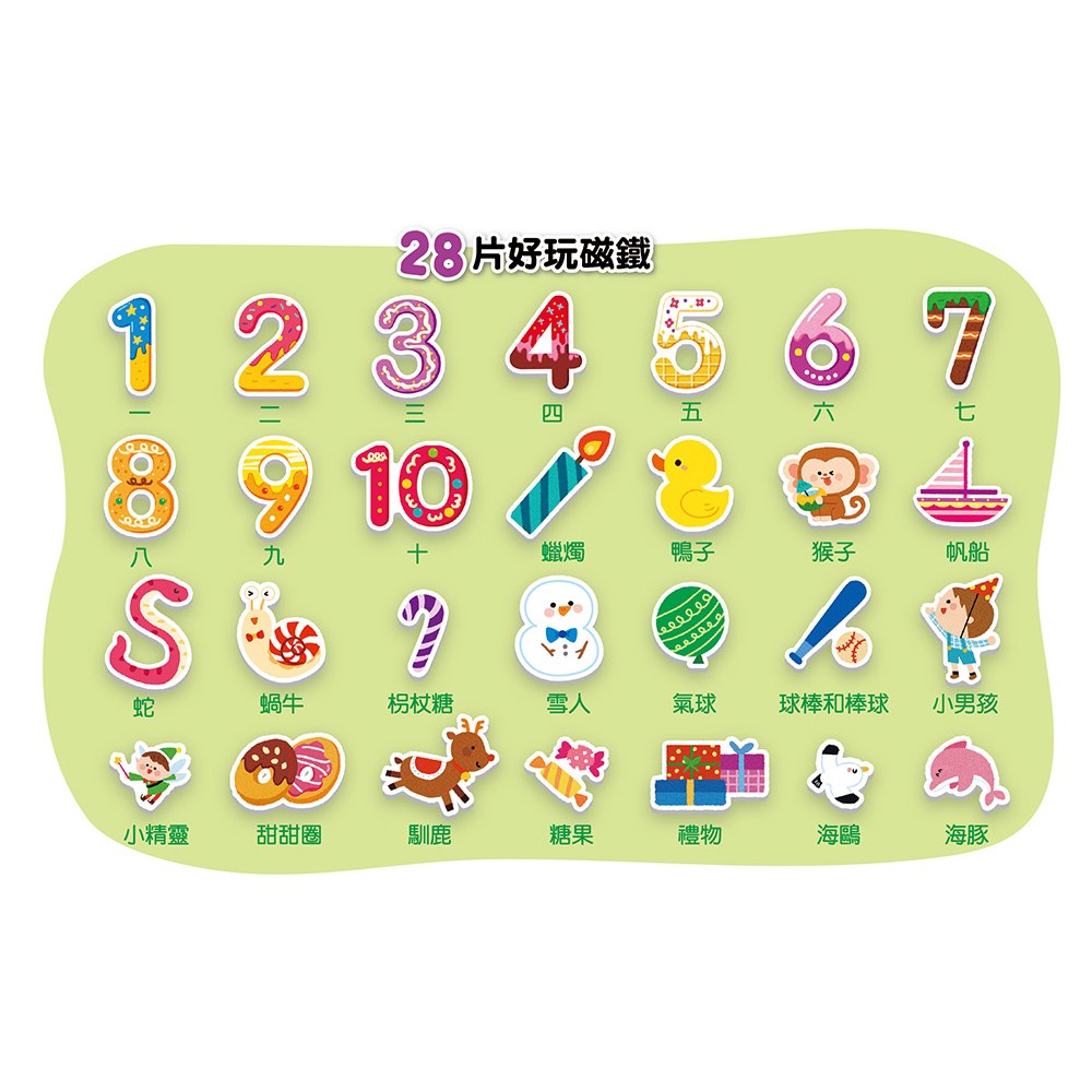 忍者兔好玩互動遊戲【123數字磁鐵遊戲】