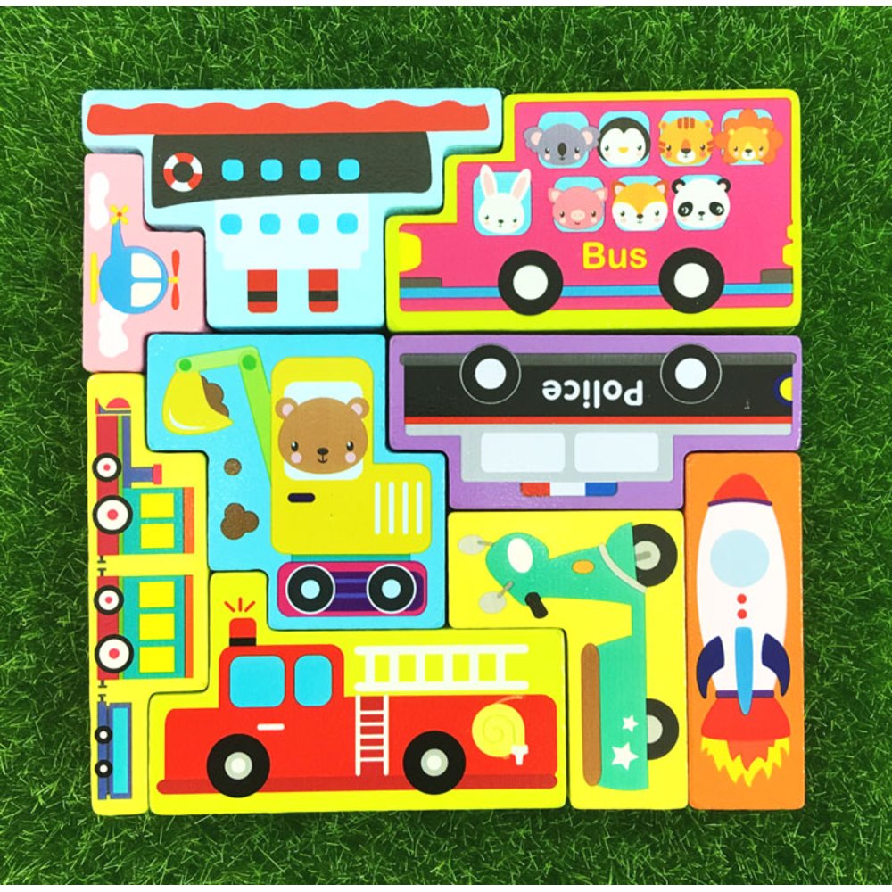 我的認知啟蒙遊戲書送交通拼拼樂