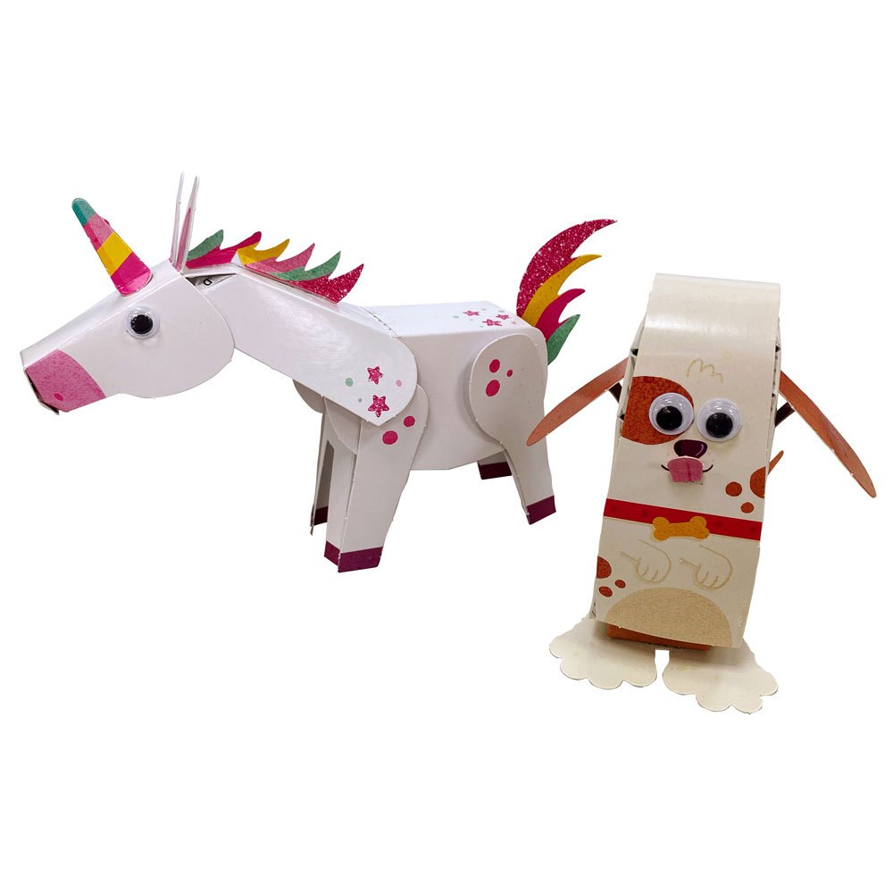 就愛玩STEAM：3D彈跳動物紙機關