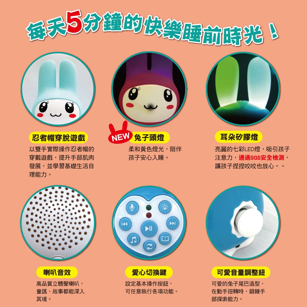 幼福忍者兔胡蘿蔔遙控故事機