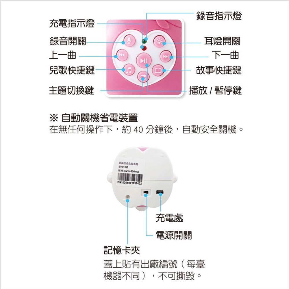 幼福忍者兔胡蘿蔔遙控故事機