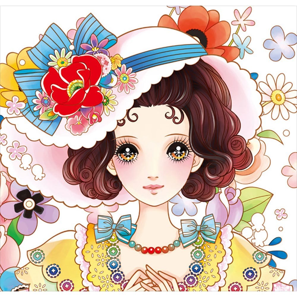 公主愛畫畫著色本-漂亮寶貝