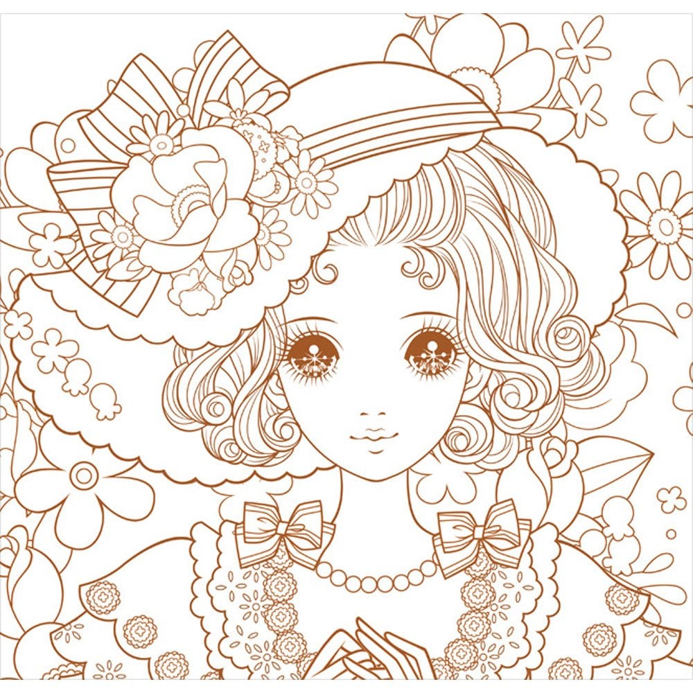 公主愛畫畫著色本-漂亮寶貝