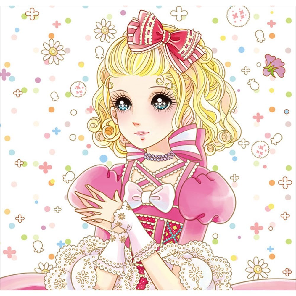 公主愛畫畫著色本-甜心女孩