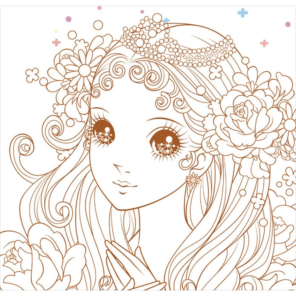 公主愛畫畫著色本-夢幻仙子