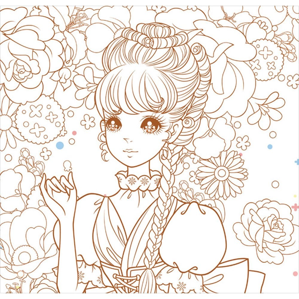 公主愛畫畫著色本-夢幻仙子