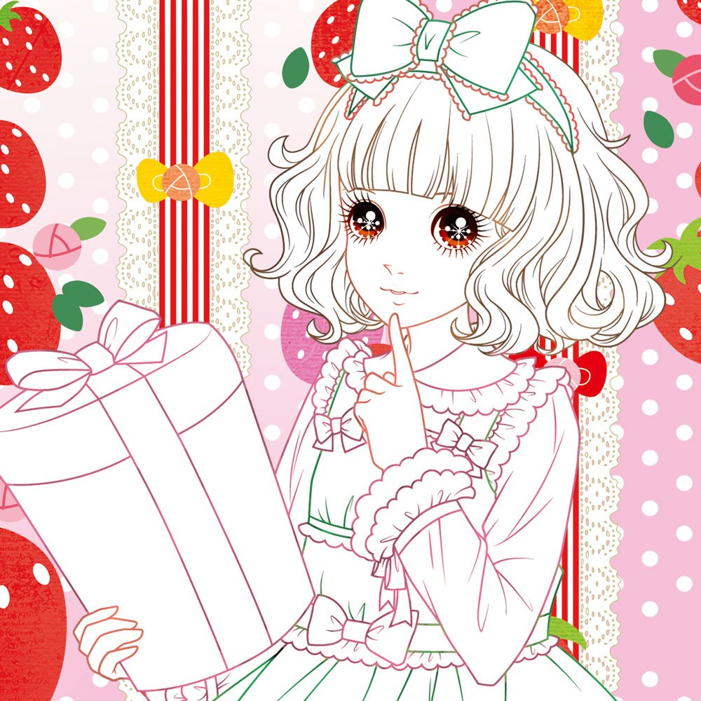 公主愛畫畫著色本-桃花公主