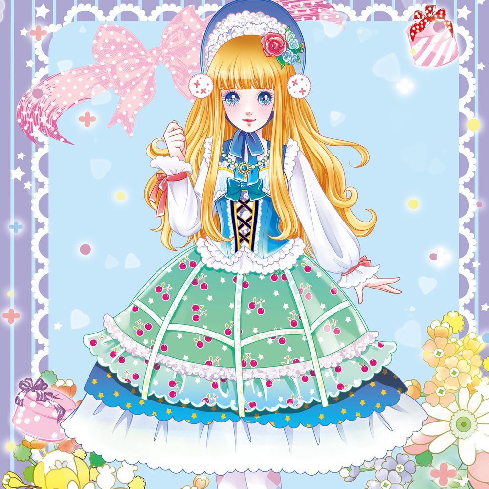 公主愛畫畫著色本-桃花公主