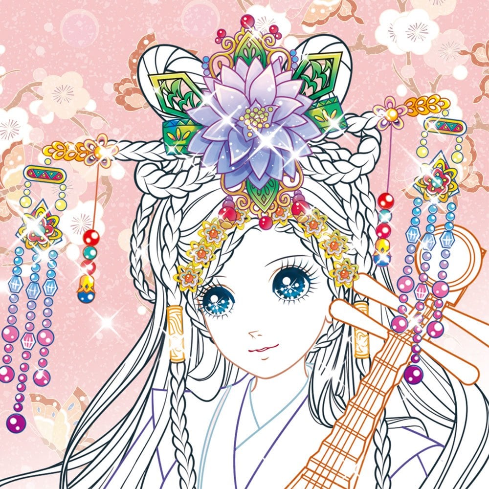 公主愛畫畫著色本-寶貝甜心