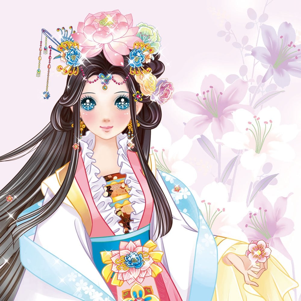 公主愛畫畫著色本-寶貝甜心