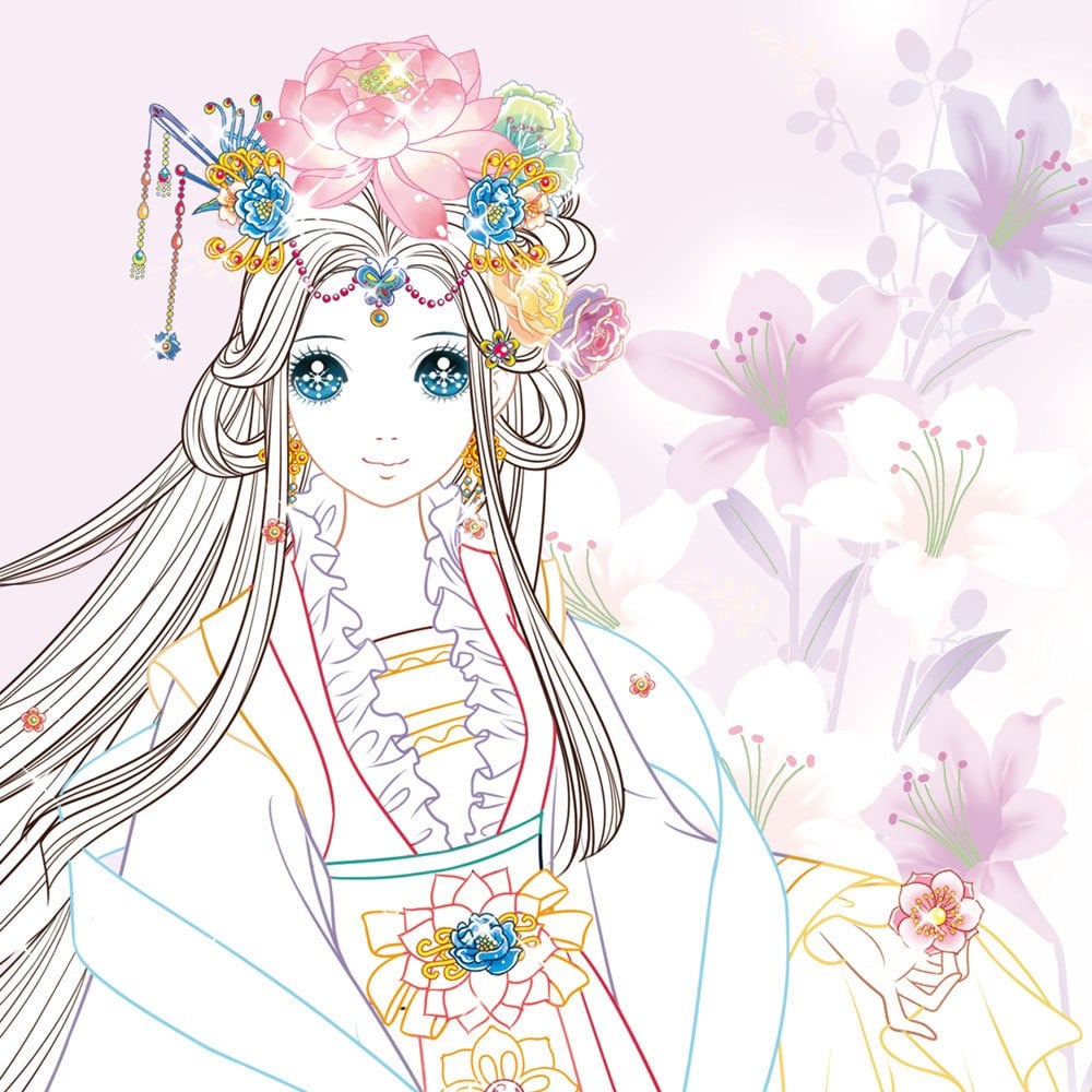 公主愛畫畫著色本-寶貝甜心