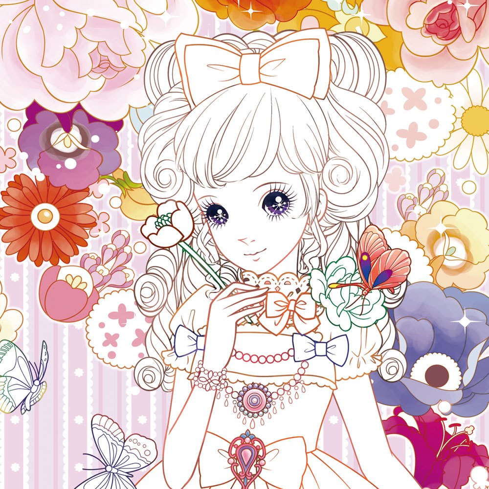 公主愛畫畫著色本-蜜桃女孩
