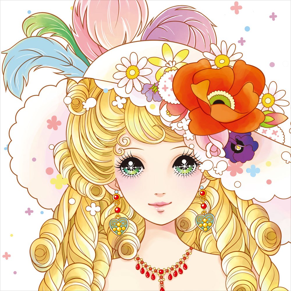 公主愛畫畫著色本A組(共4本彩色著色本)