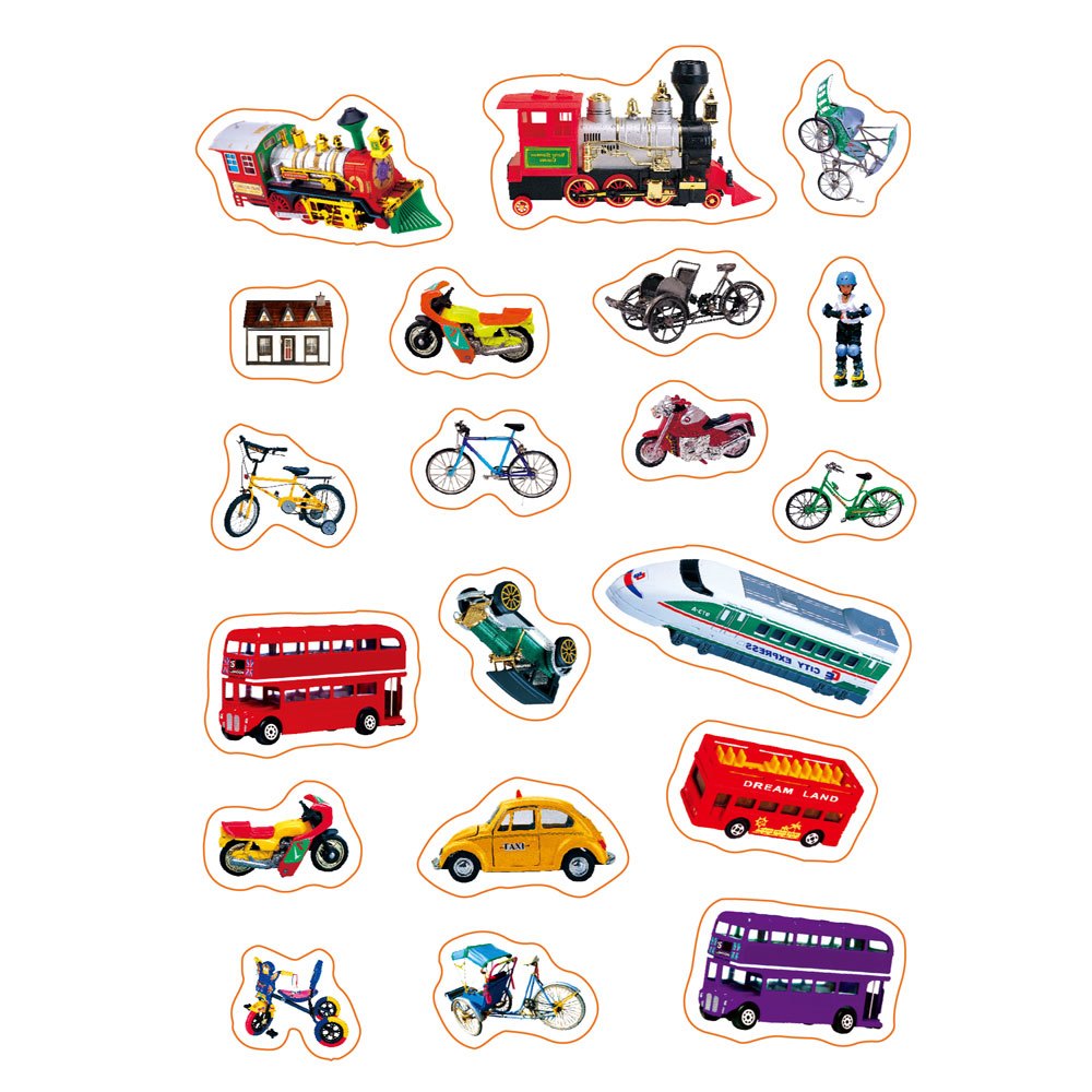 交通工具200mini貼紙書