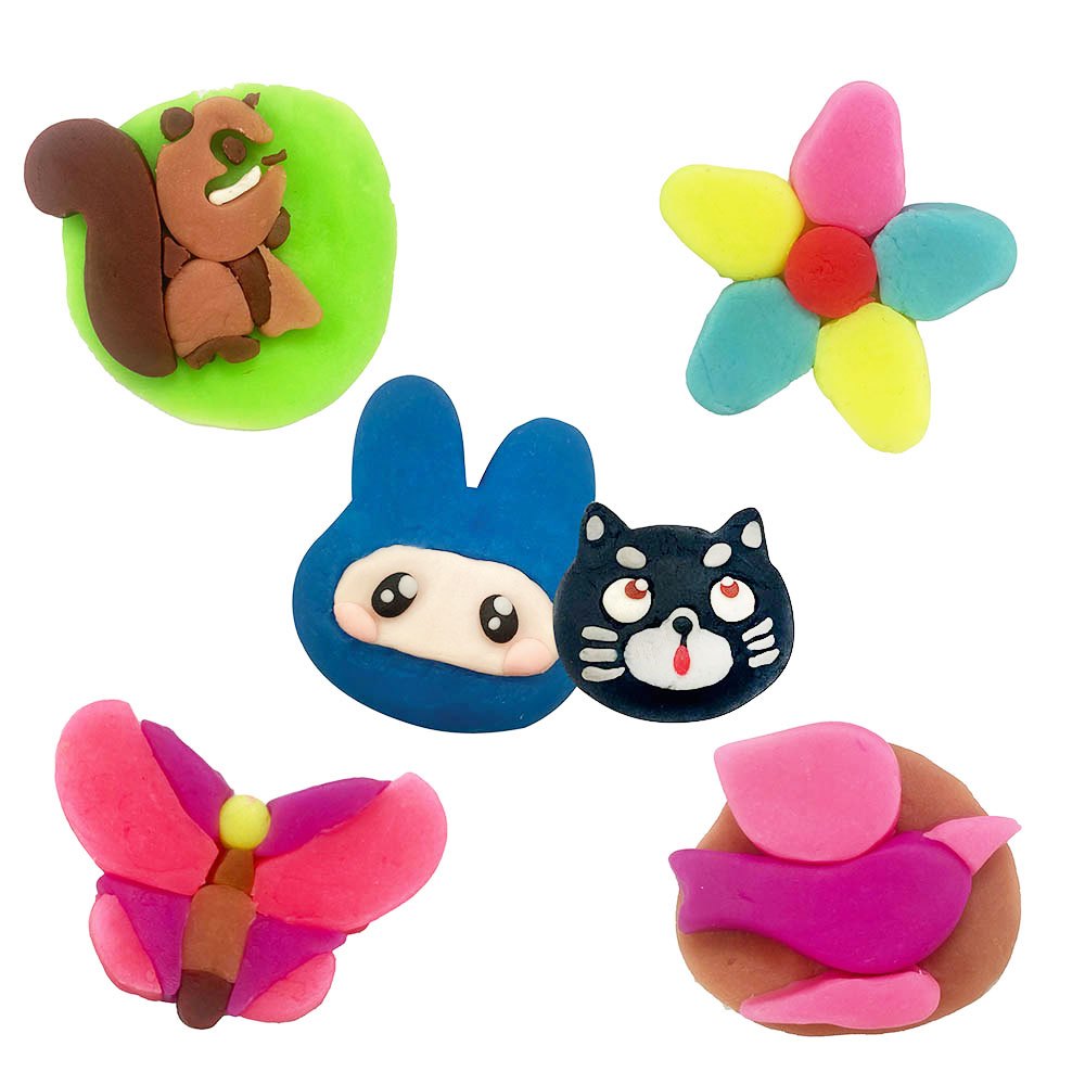 忍者兔安全小麥黏土立體創意工具組