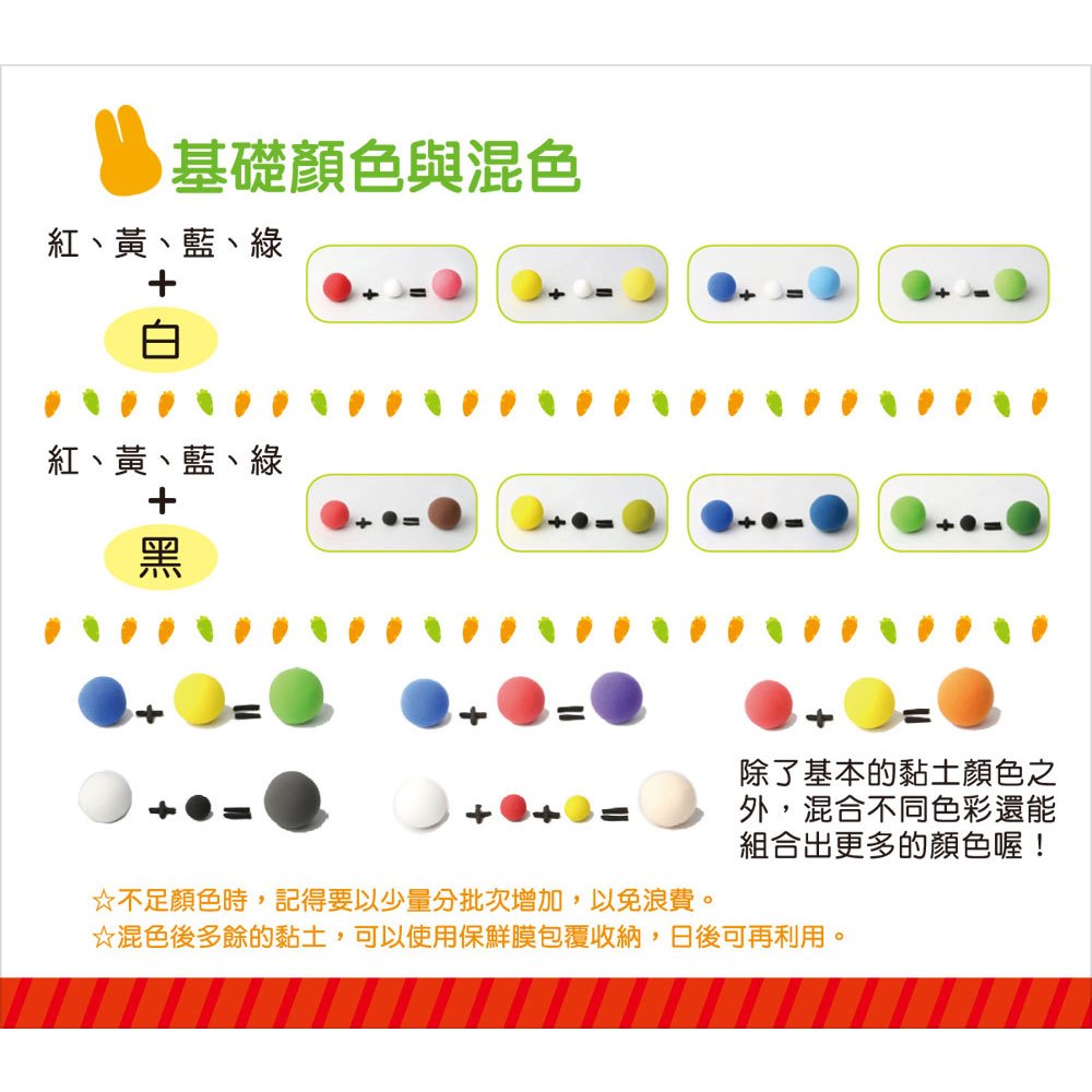 忍者兔安全小麥黏土12色《歡樂派對桶》