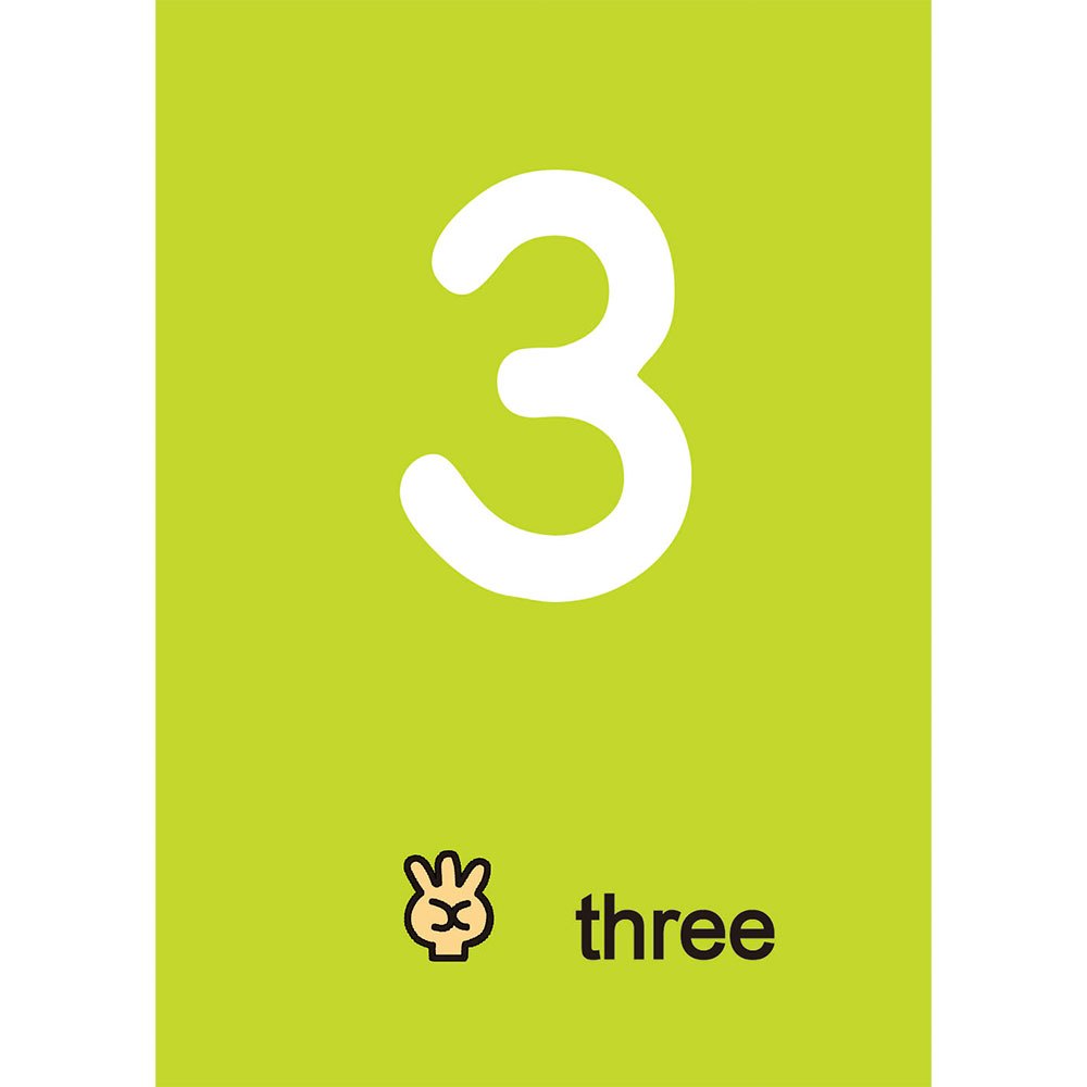 忍者兔認知學習圖卡:數字123【40張雙面全彩圖卡+收納鐵盒】