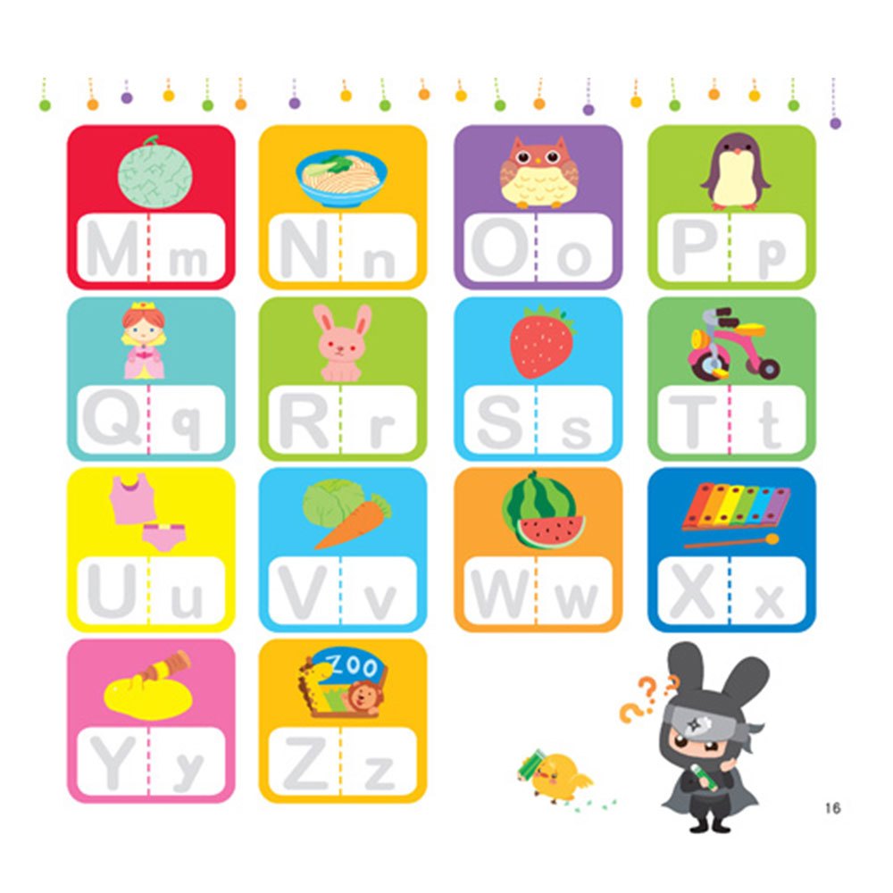 忍者兔&蠟筆先生:N次擦寫書ABC