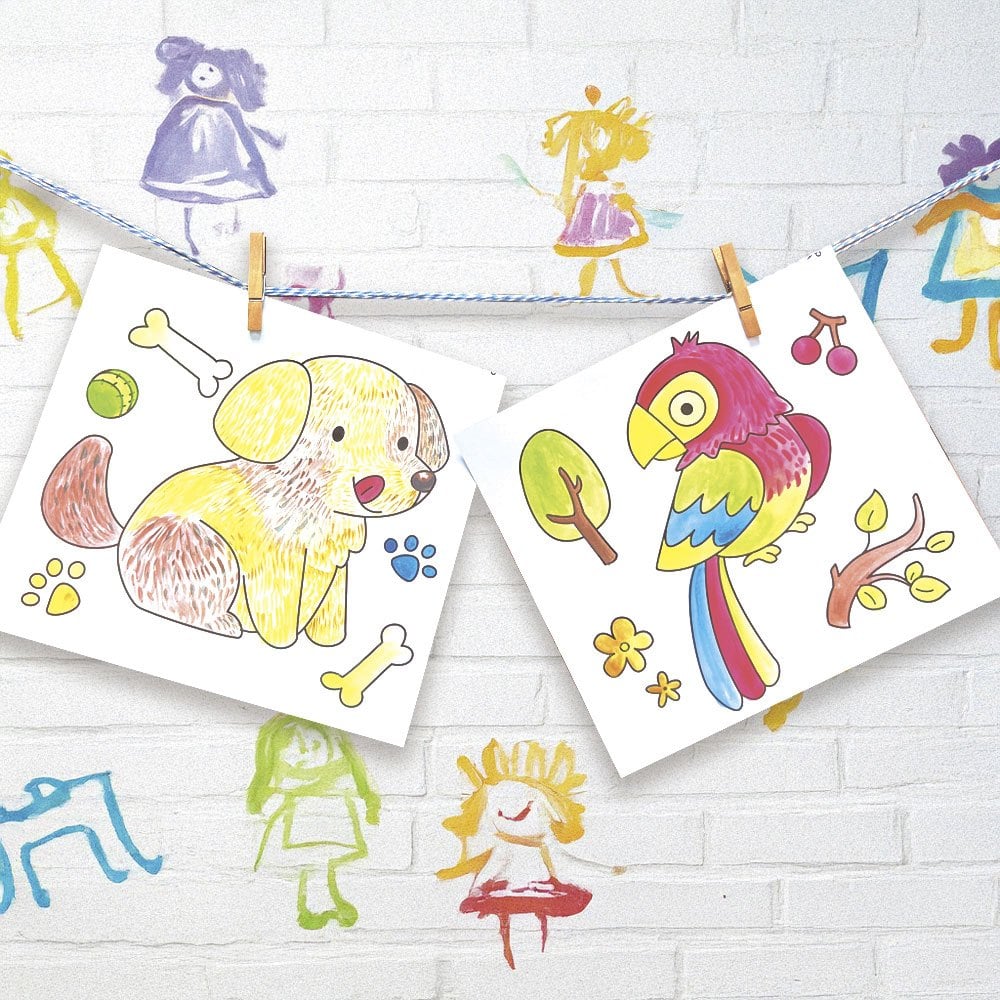 神奇紙水彩沾水畫【動物王國】