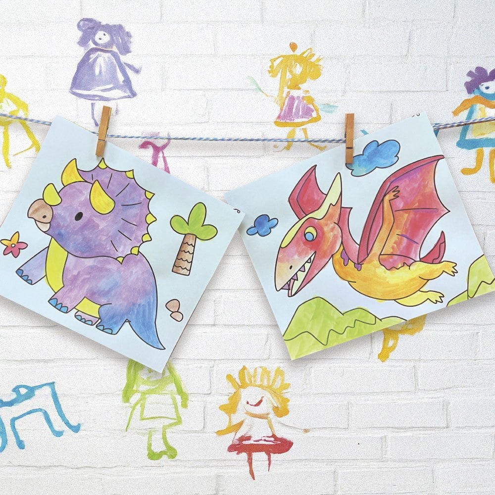 神奇紙水彩沾水畫【恐龍世界】