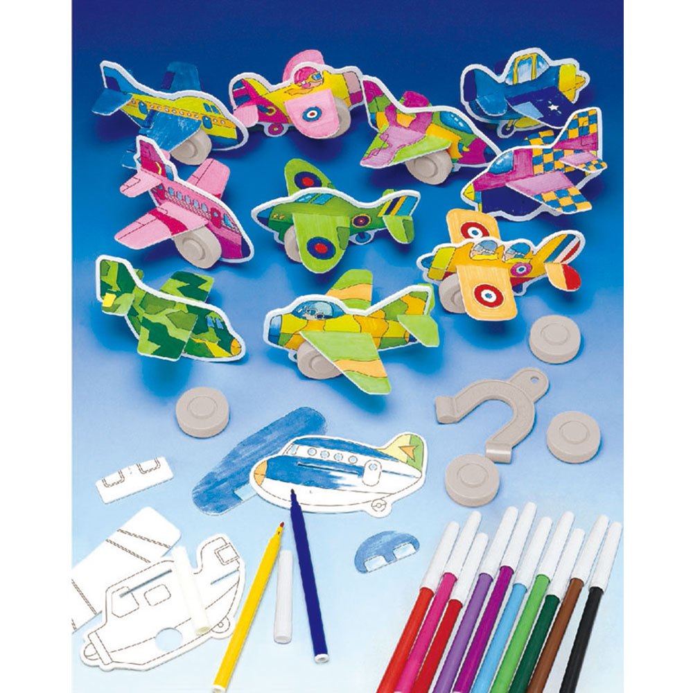 科學好好玩：著色磁力飛機