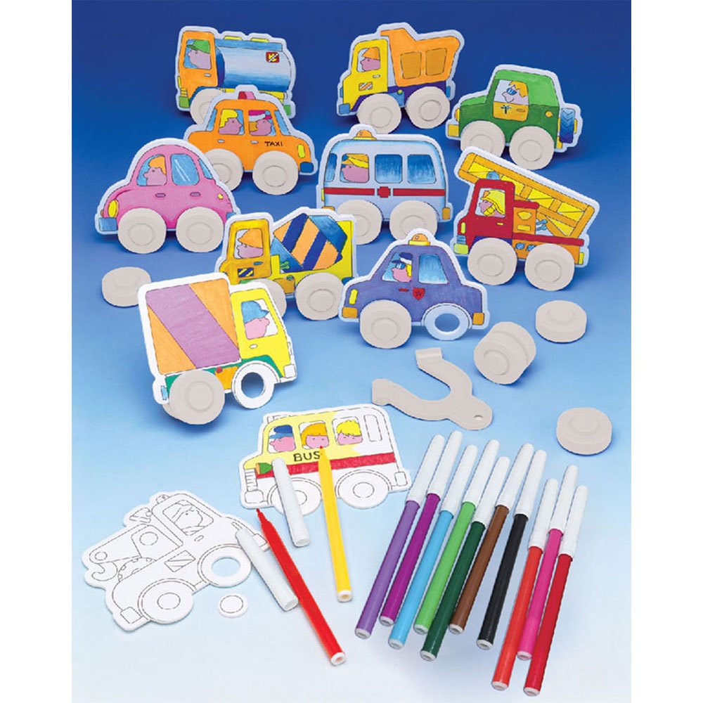 科學好好玩：著色磁力汽車