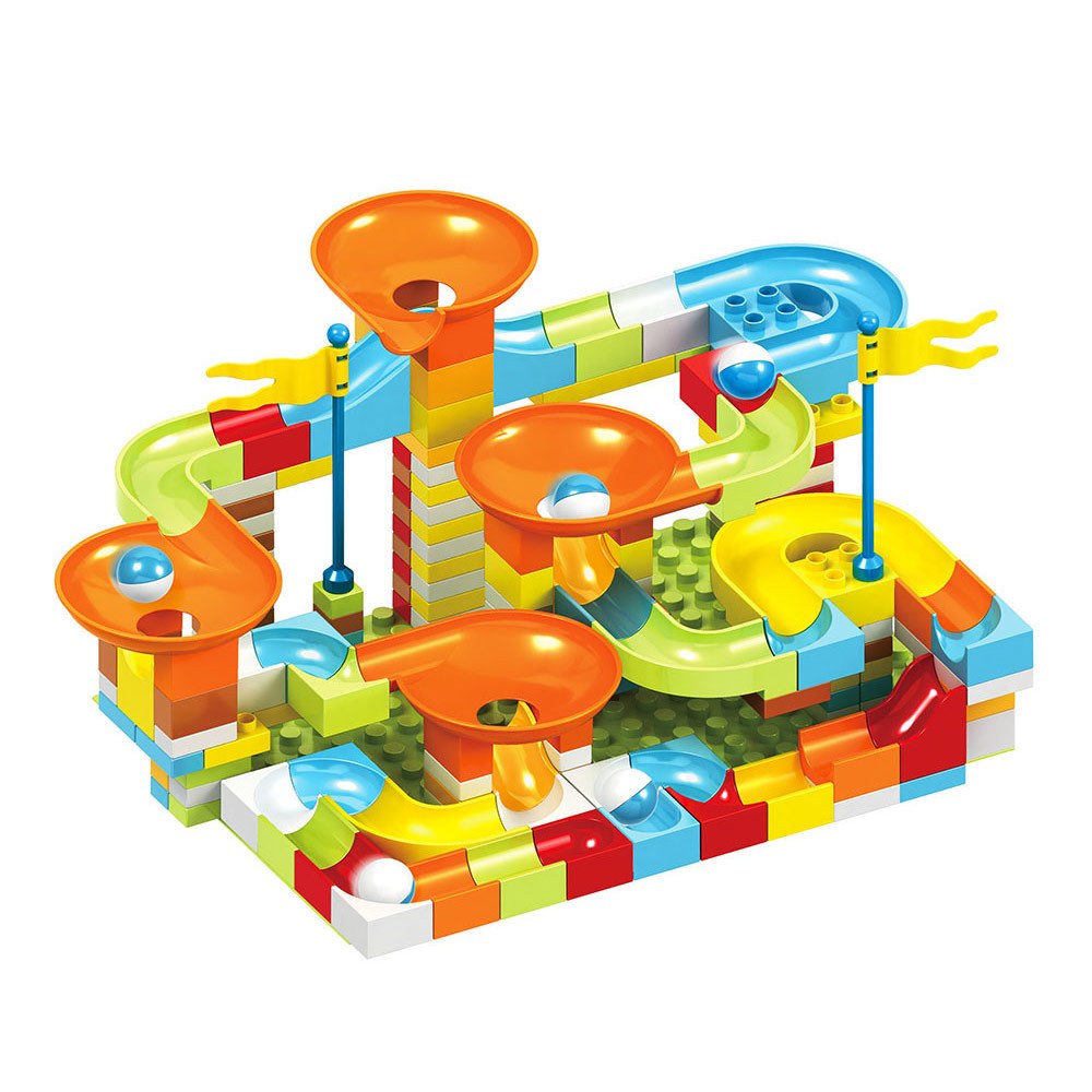 忍者兔DIY 極速滑道滾珠積木