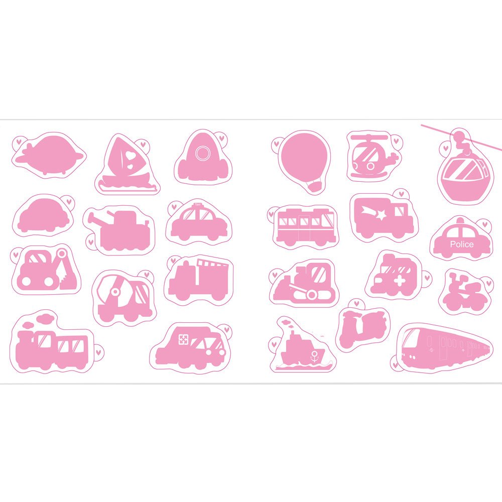 Baby's 認知配對車車拼板書