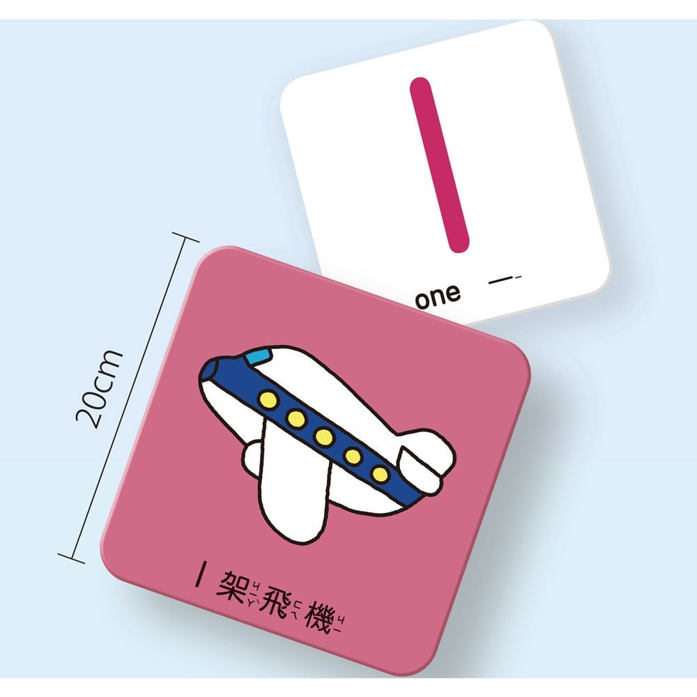 Baby's視覺認知:數字123大圖卡