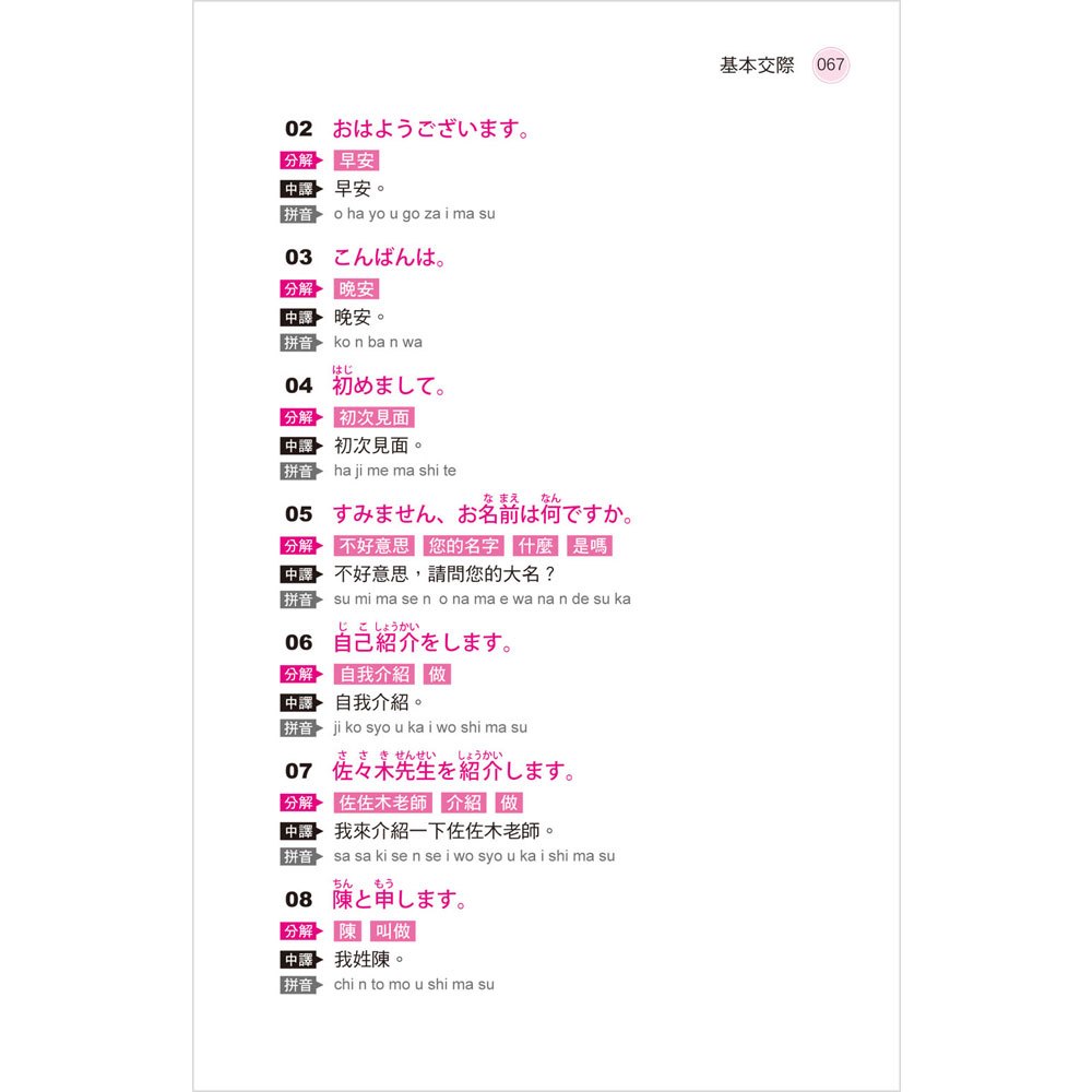 零起點,1秒說日語