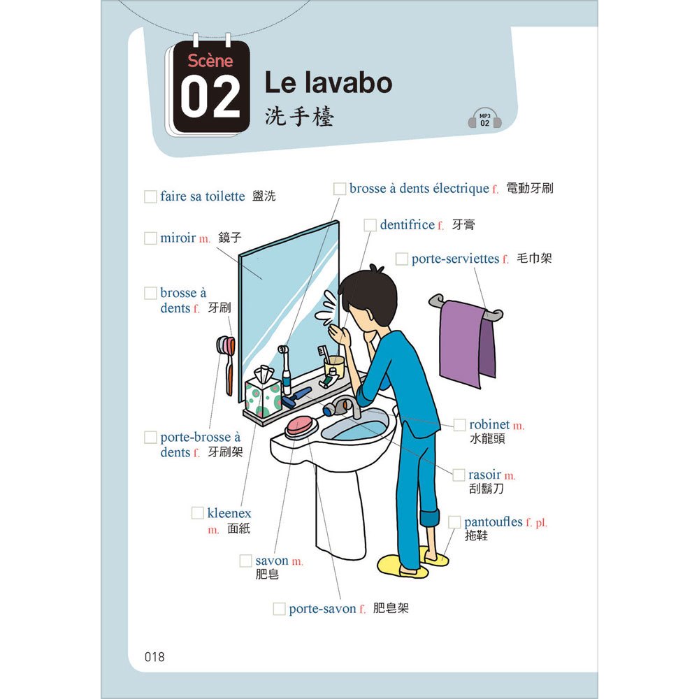 彩色圖解 和法國人聊天一定會用到的生活單字