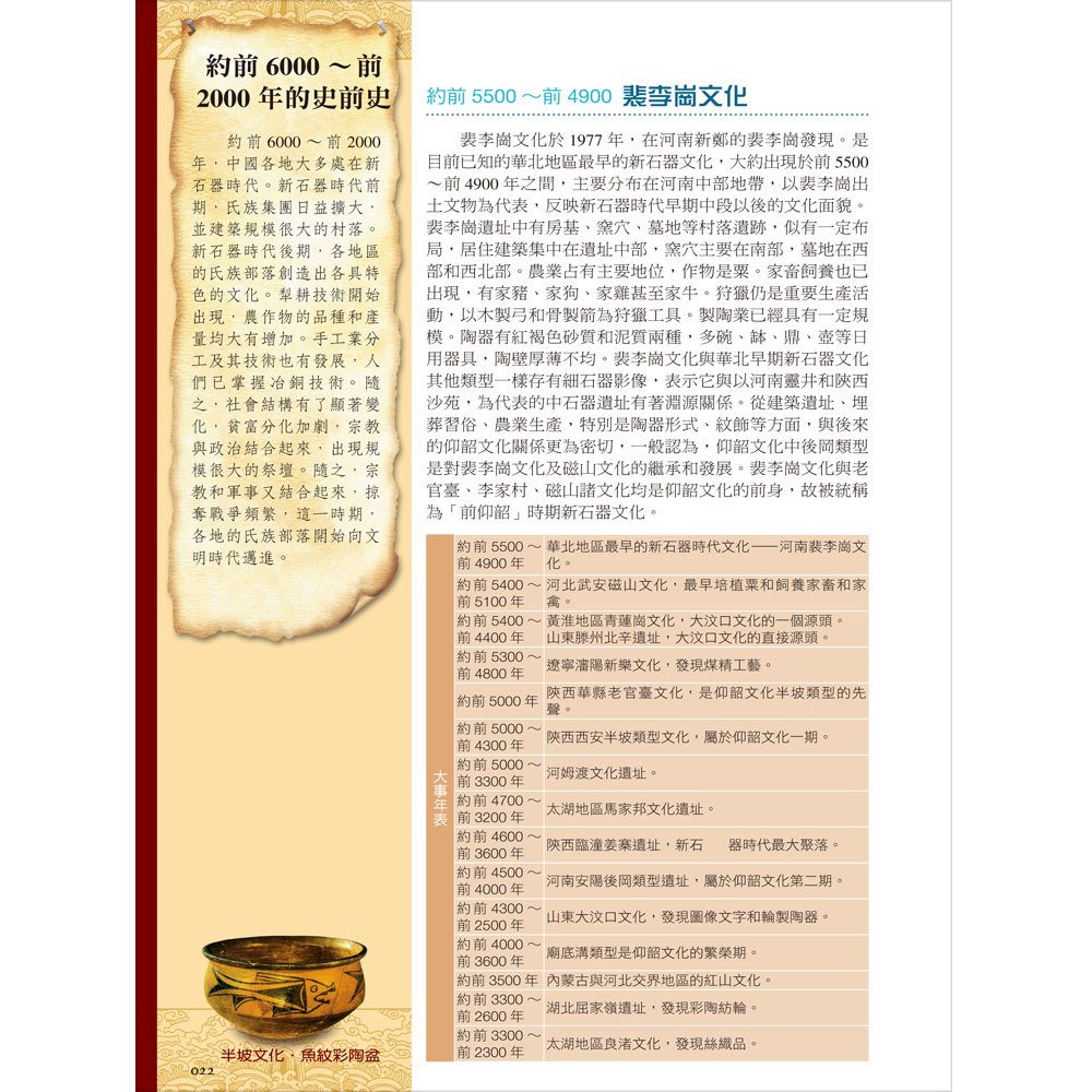 彩圖版中國通史(彩色精裝書479頁)