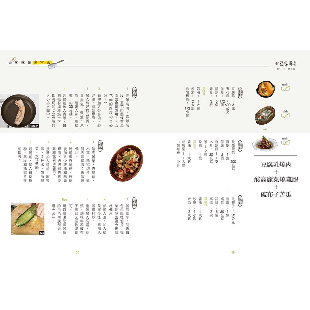 美味就在家常菜:72道餐桌實用料理