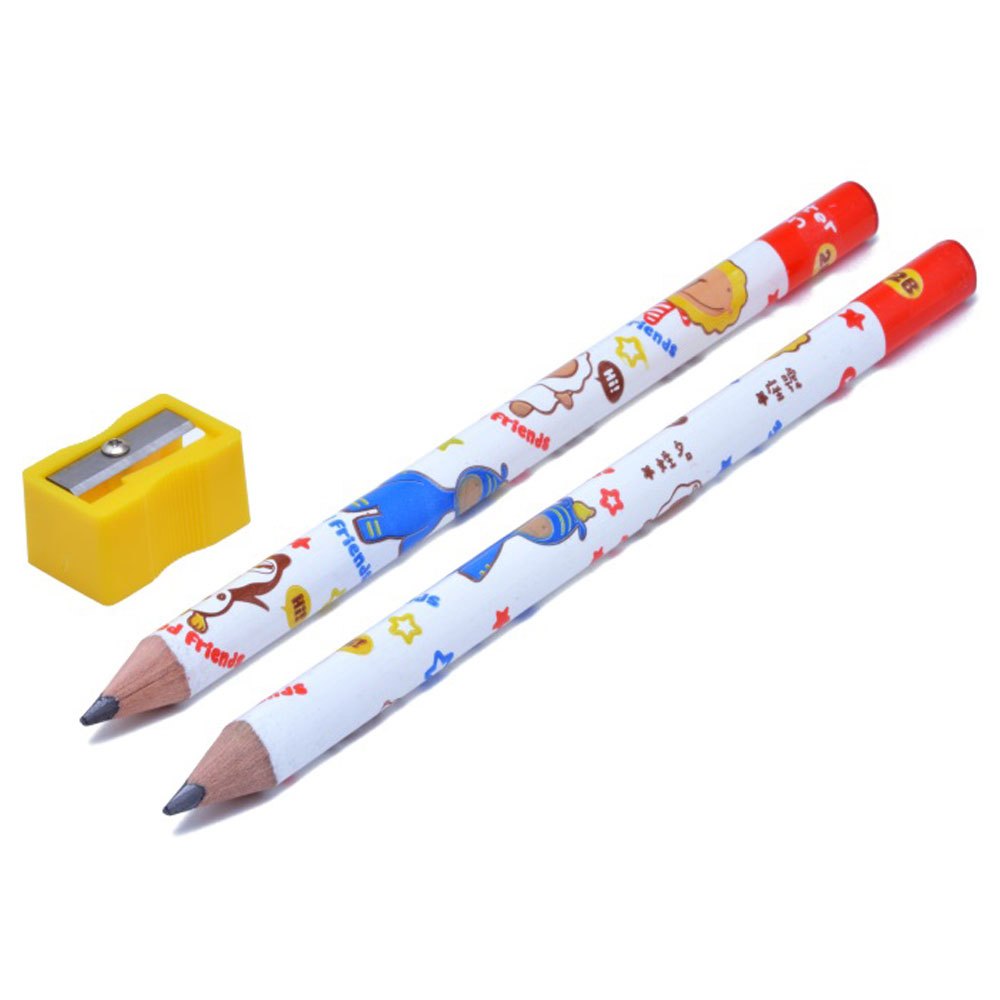 奶油獅學齡前鉛筆2支+筆削 BLJP-2