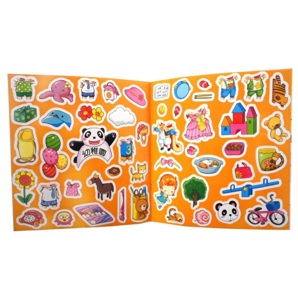 貝貝的生活日記貼紙書(共6本彩色平裝貼紙書)