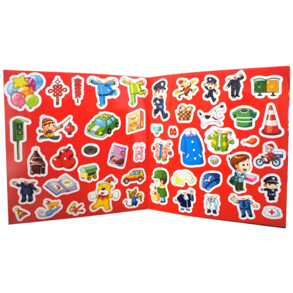 貝貝的生活日記貼紙書(共6本彩色平裝貼紙書)