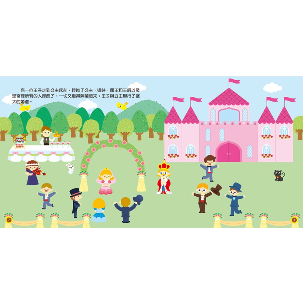 全景閱讀格林童話貼紙書(共8本)