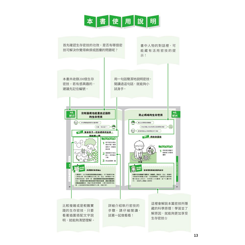 酷酷生存密技：看起來就很聰明！200個實用物理、化學與生物點子