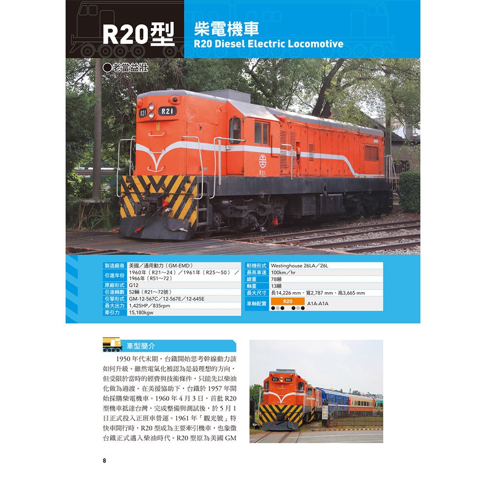 台灣鐵道車輛完全圖鑑：180種以上營業車輛詳盡介紹