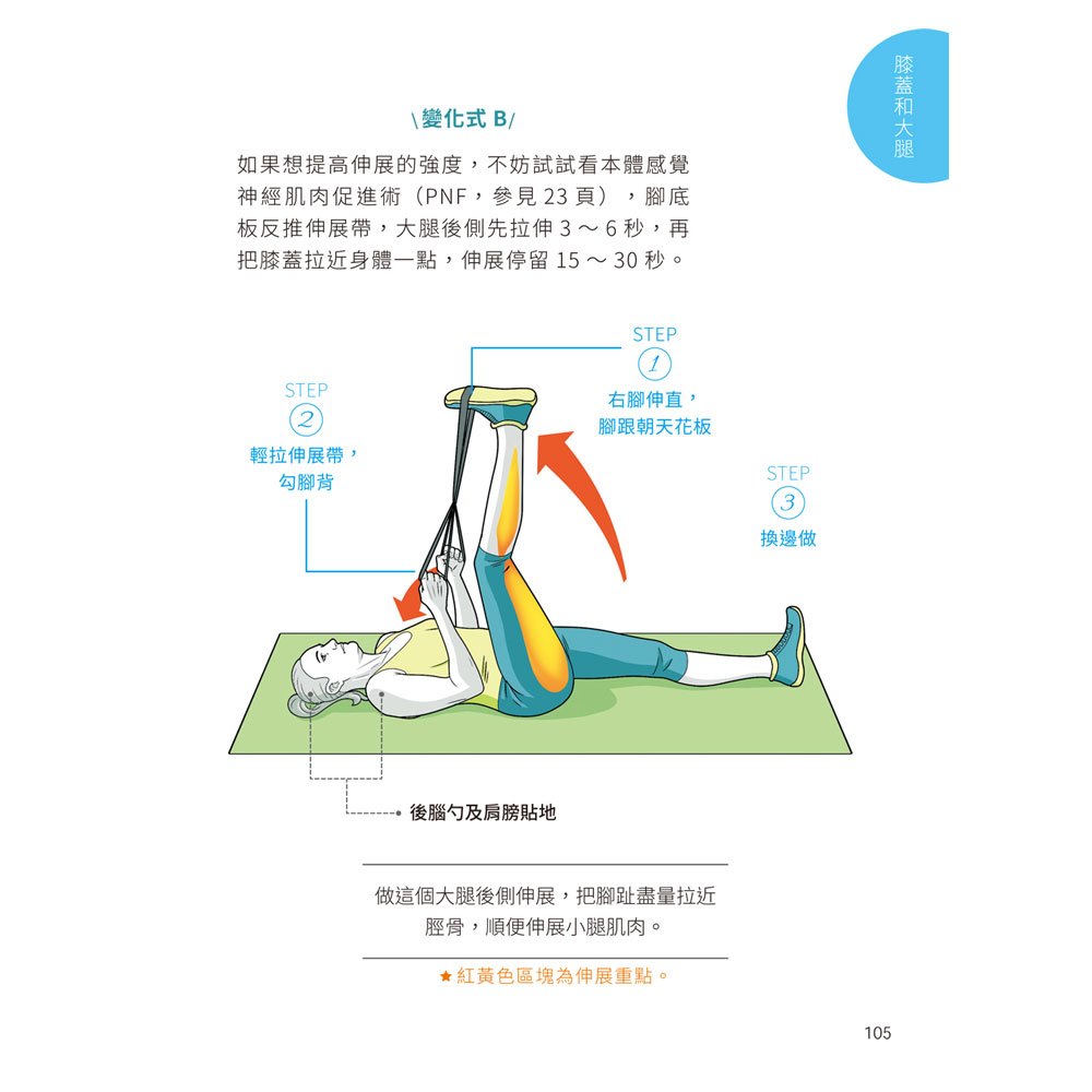 【多環伸展帶套組】輕鬆筋骨,中高年級生的全套肌力伸展動作