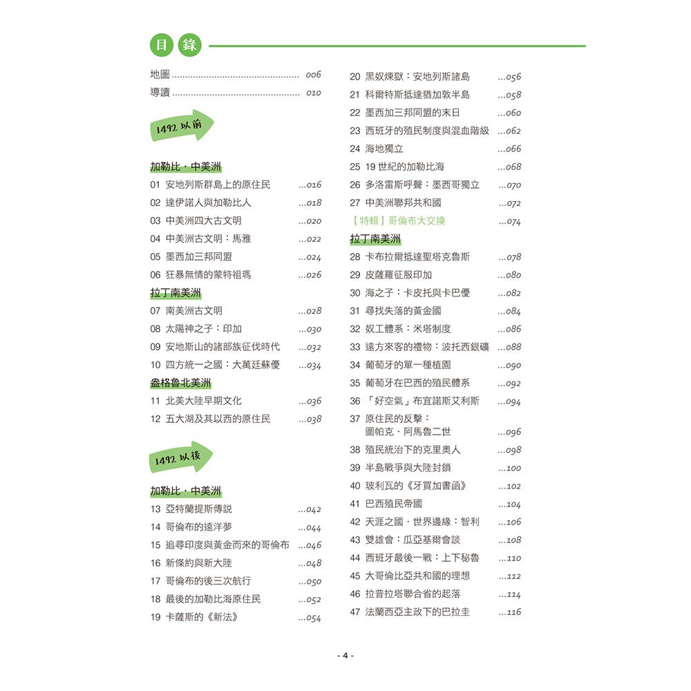 手繪圖解美洲史
